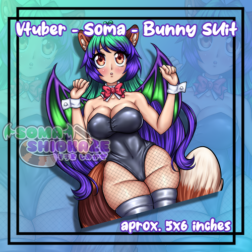 NEW Vtuber - Soma Bunny Suit Decal >PREORDER< Soma Shiokaze