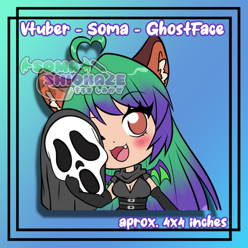 NEW - Vtuber Soma Ghost Face >PREORDER< Soma Shiokaze