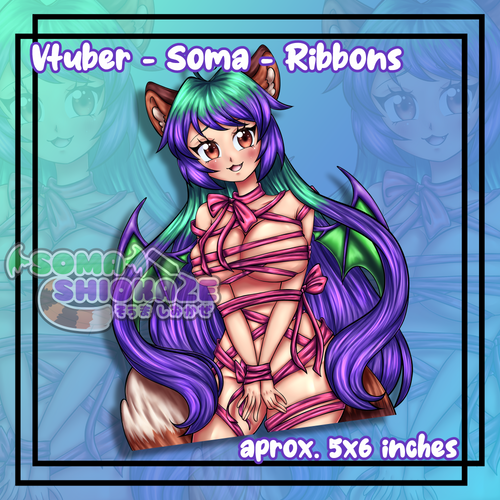 NEW Vtuber - Soma Ribbons Decal >PREORDER< Soma Shiokaze