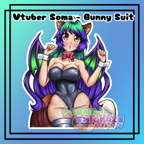 NEW Vtuber - Soma Bunny Suit Sticker Soma Shiokaze