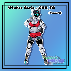 Vtuber Saria - SAR-IA Fanart Sticker Soma Shiokaze