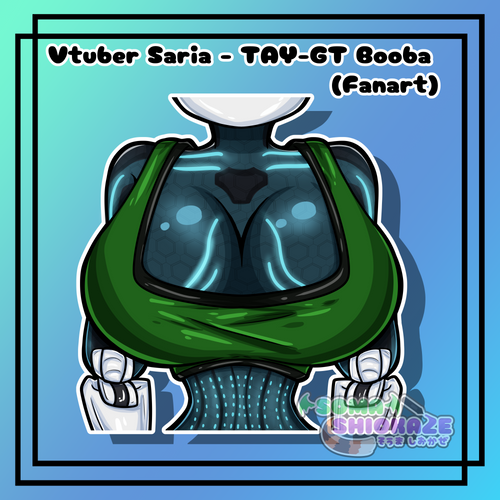 Vtuber Saria - TAY-GT Booba Sticker Soma Shiokaze