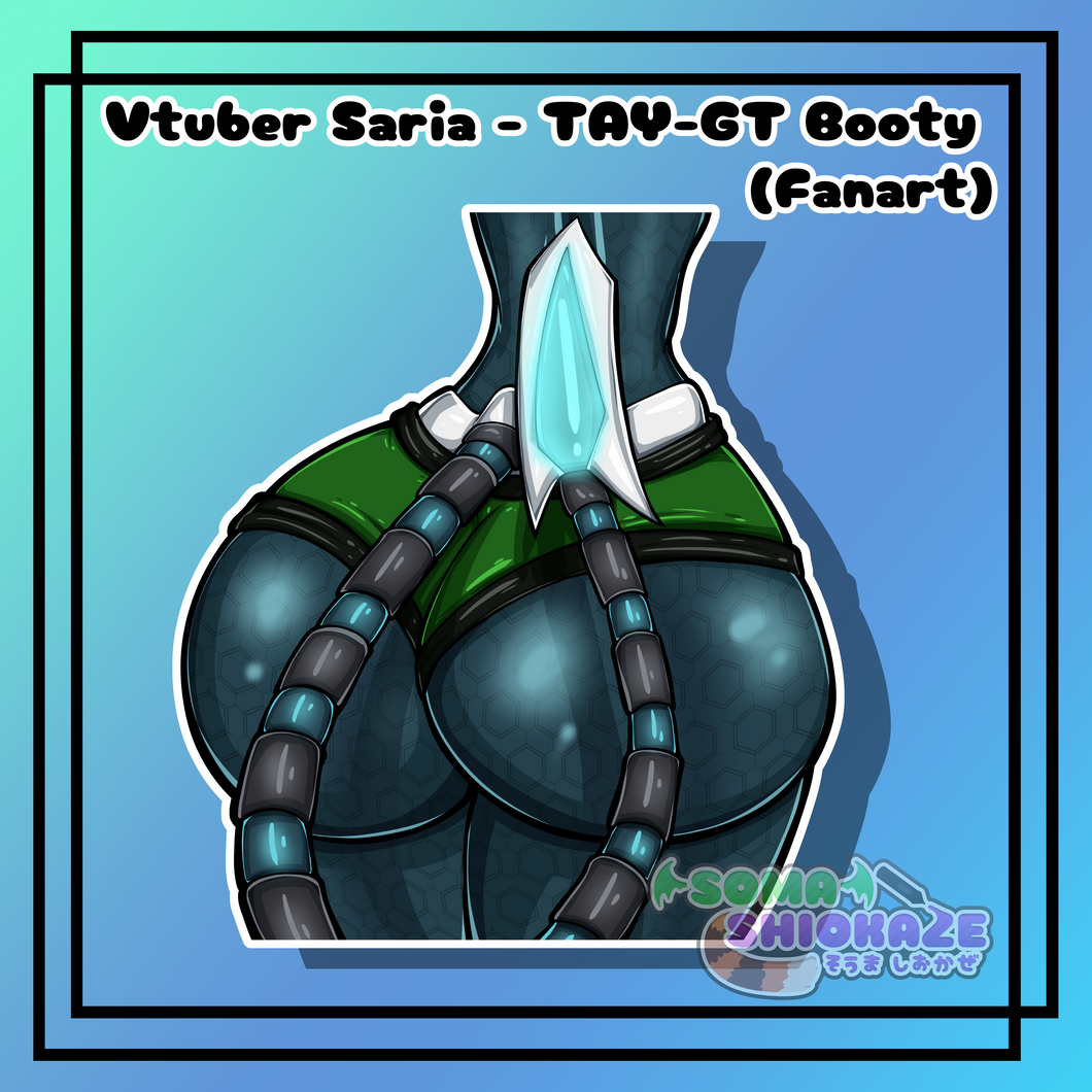 Vtuber Saria - TAY-GT Booty Sticker Soma Shiokaze