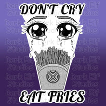 Load image into Gallery viewer, Don&#39;t Cry Eat Fries Sticker Soma Shiokaze
