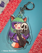 Load image into Gallery viewer, Vtuber Soma Ghost Halloween Keychain Soma Shiokaze
