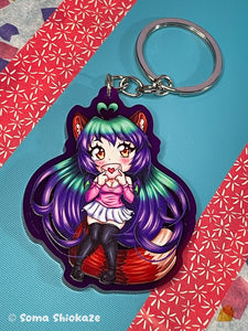 >LIMITED< Vtuber Soma Love Letter Keychain - Purple Soma Shiokaze