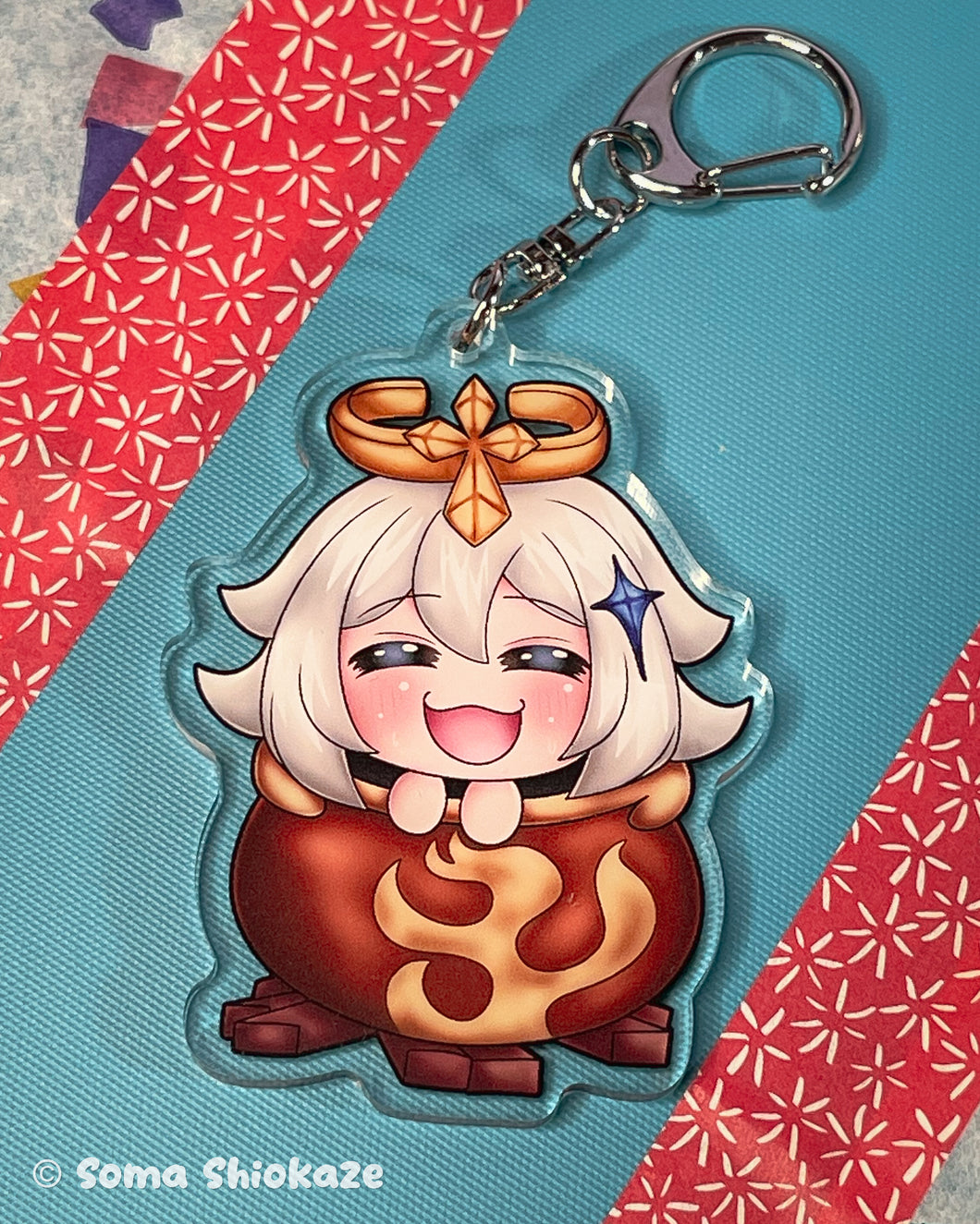 Emergency Food Paimon Keychain Soma Shiokaze