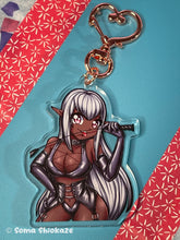 Load image into Gallery viewer, Cute Dark Elf Keychain Soma Shiokaze
