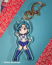 Load image into Gallery viewer, Sailor Mercury Keychain Soma Shiokaze
