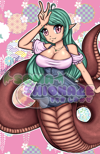 Monster Girls - Lamia Print Soma Shiokaze