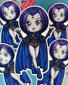 Teen Titans Raven Sticker Soma Shiokaze