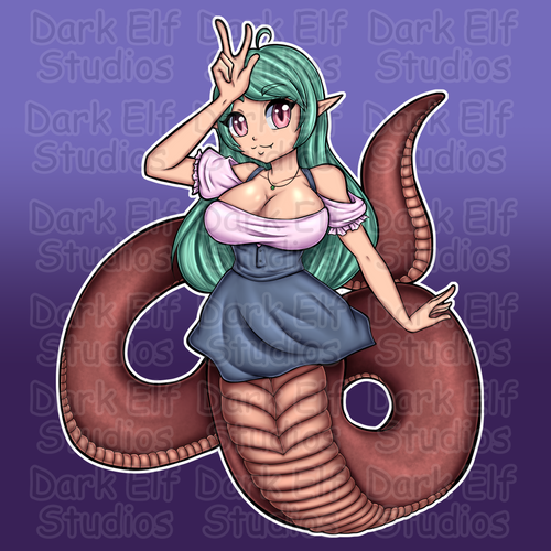 Cute Lamia Sticker Soma Shiokaze