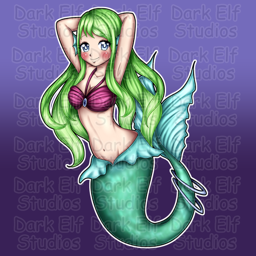 Cute Mermaid Sticker Soma Shiokaze