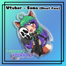 Load image into Gallery viewer, NEW Vtuber - Soma Ghostface Acrylic Pin Soma Shiokaze
