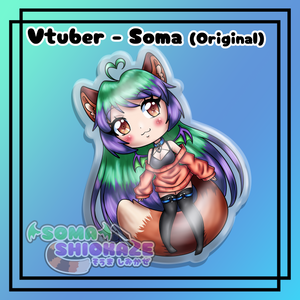 NEW Vtuber - Soma Original Acrylic Pin Soma Shiokaze