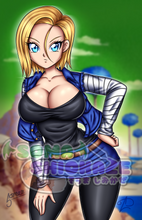 Load image into Gallery viewer, Android 18 Print Soma Shiokaze
