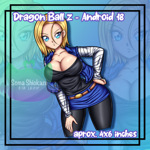 Android 18 Decal Soma Shiokaze