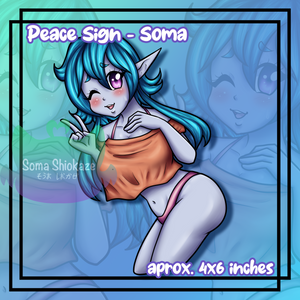 Peace Sign Soma Decal Soma Shiokaze