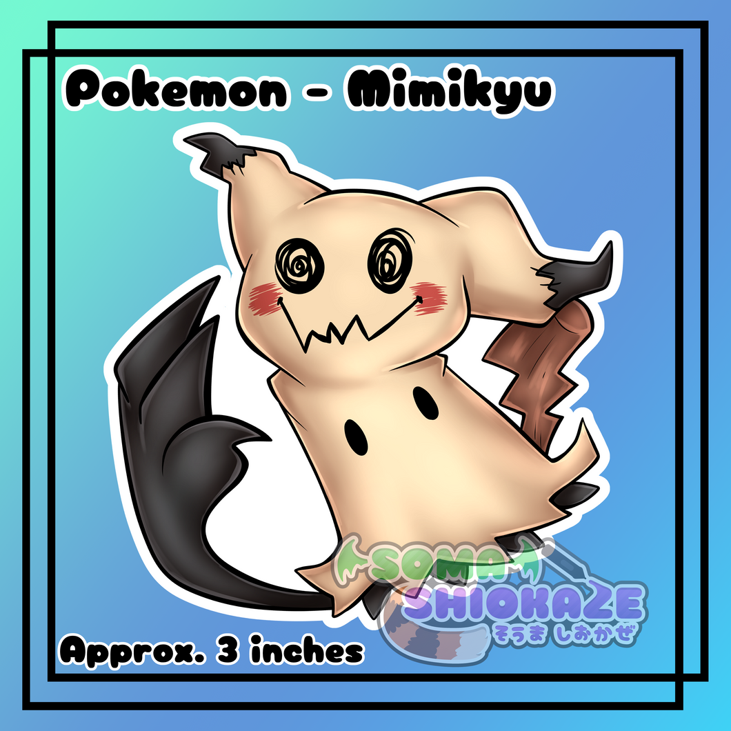 NEW Pokemon - Mimikyu Sticker Soma Shiokaze