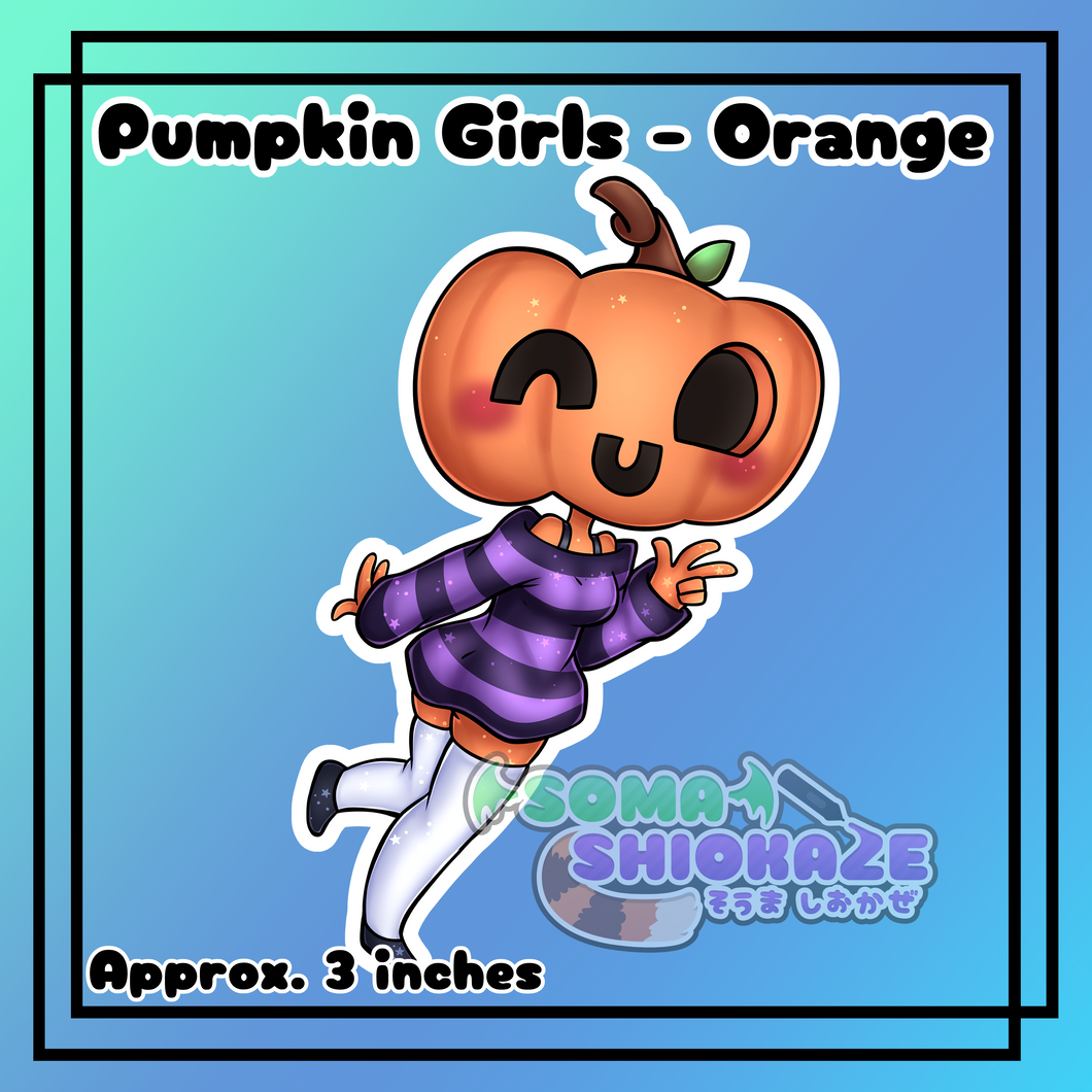 NEW Pumpkin Girls - Orange Sticker Soma Shiokaze