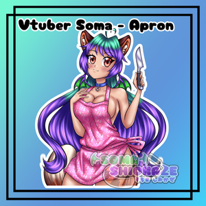 NEW Vtuber - Soma Apron Sticker Soma Shiokaze