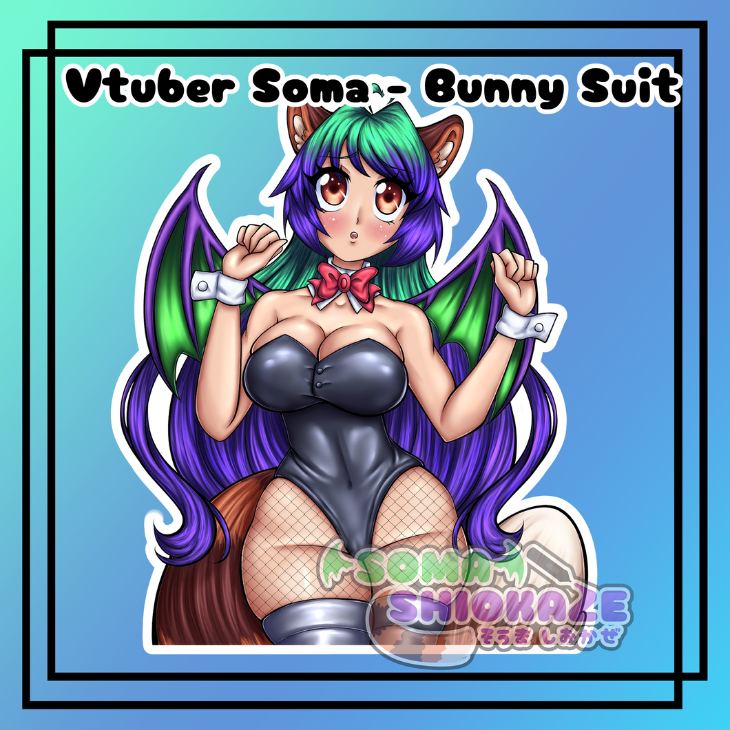 NEW Vtuber - Soma Bunny Suit Sticker Soma Shiokaze